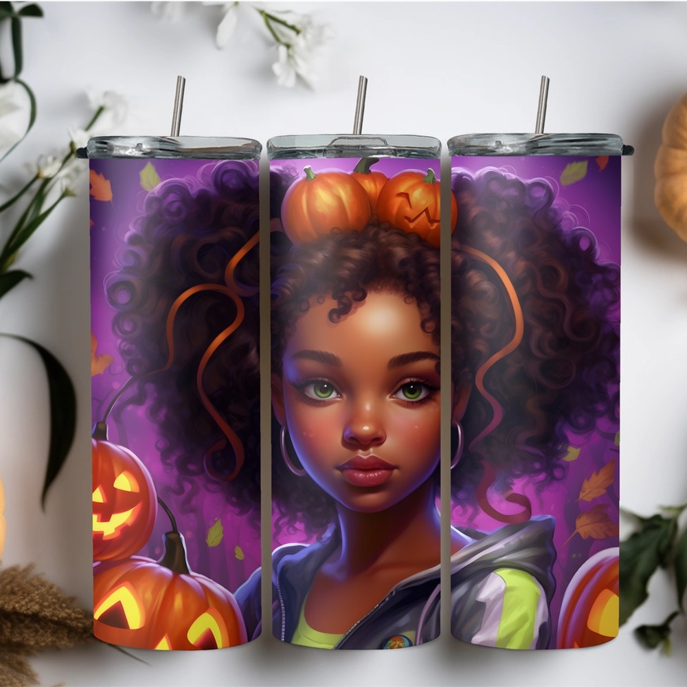 20oz Halloween girl
